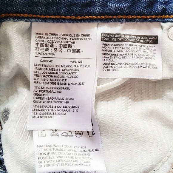 Levi’s White Oak Cone High Rise Denim Shorts - Size 27 - Picture 9 of 12